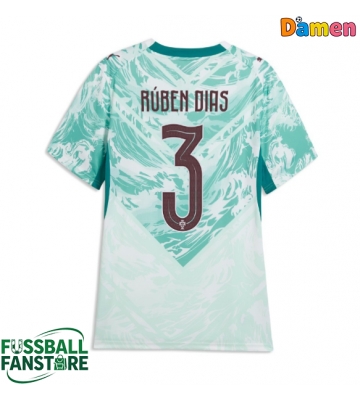 Portugal Ruben Dias #3 Replik Auswärtstrikot Damen WM 2026 Kurzarm